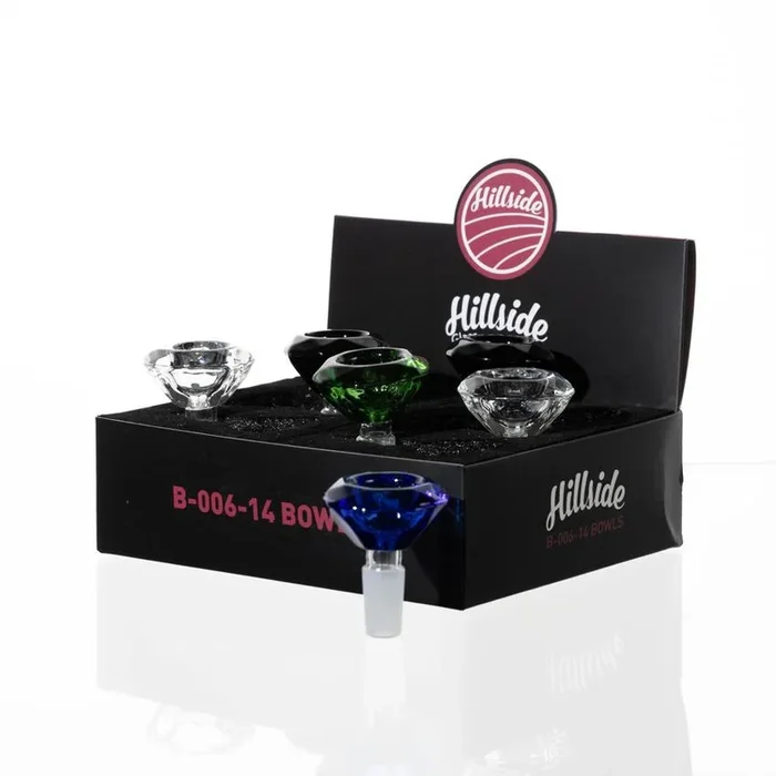 Hillside 14mm Male Diamond Bowl Display – (6 Count)