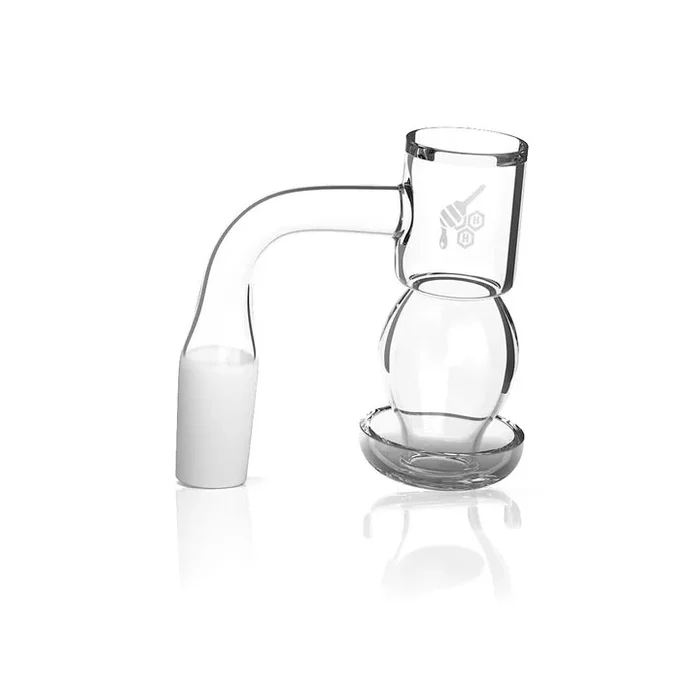 HONEYBEE HERB HONEYSUCKLE BUBBLE QUARTZ BANGER – 90° DEGREE- 14MM
