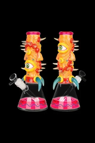 Horned Cyclops 3D Painted Beaker Water Pipe