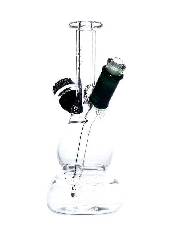 Hornsilver Glassworks – Mini Tube with Yin Yang Millie (8 “)