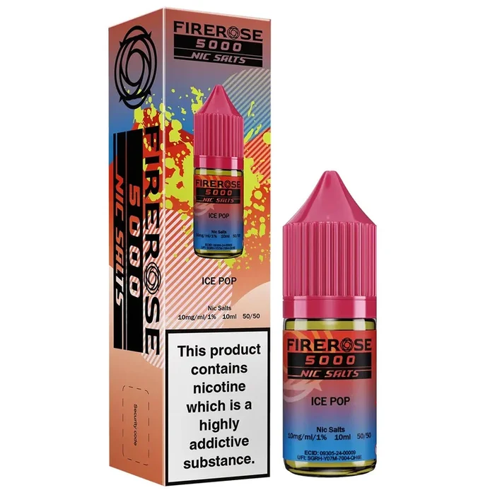 Ice Pop 10ml Nic Salt E-liquid By Elux Firerose 5000
