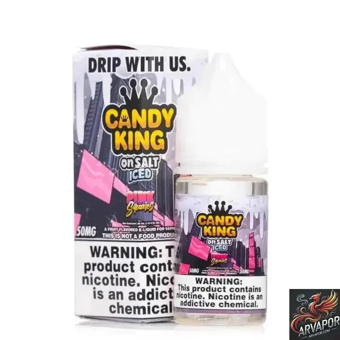 ICED Pink Squares – Candy King On Salt 30mL