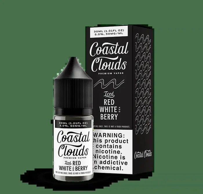 ICED Red White And Berry SALT – Coastal Clouds – 30mL