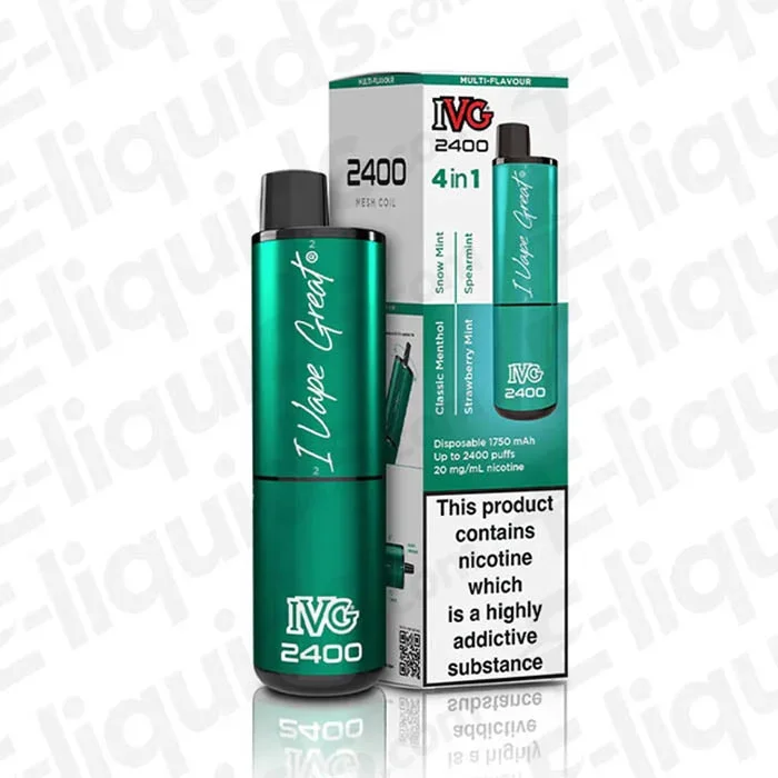 IVG 2400 4-in-1 Mint Edition Prefilled Pod Kit