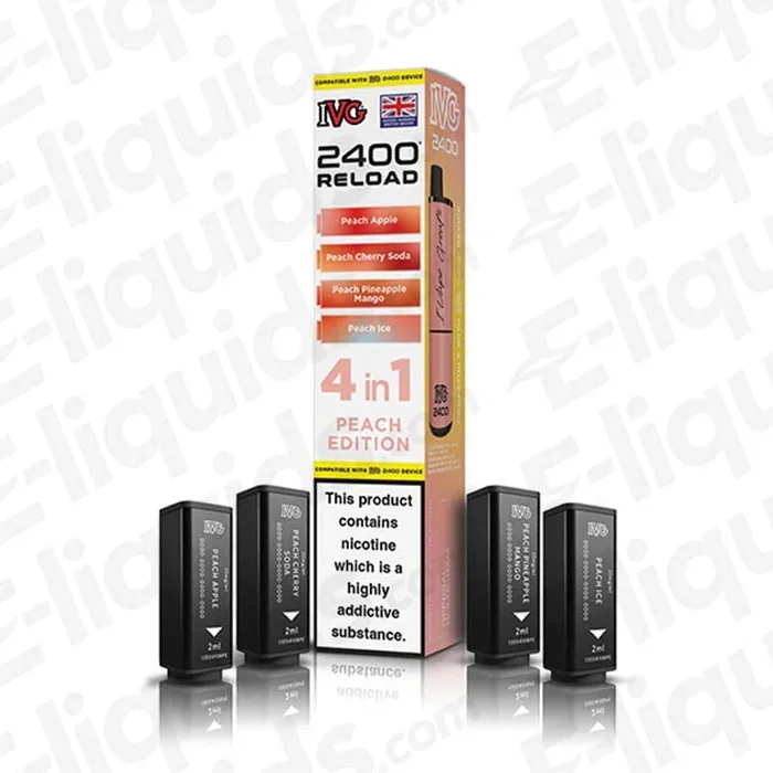IVG 2400 4 in 1 Peach Edition Prefilled Pod