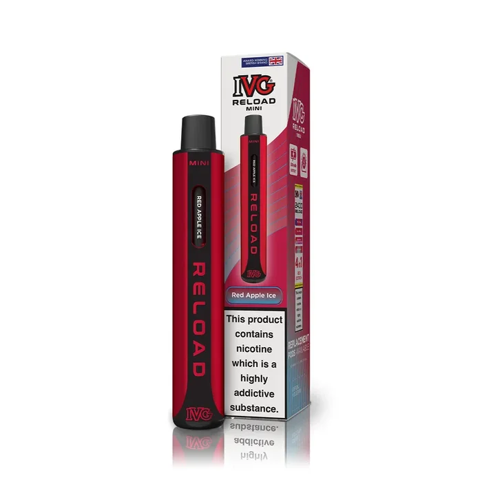 IVG Reload Mini Red Apple Ice E-Liquid Starter Kit