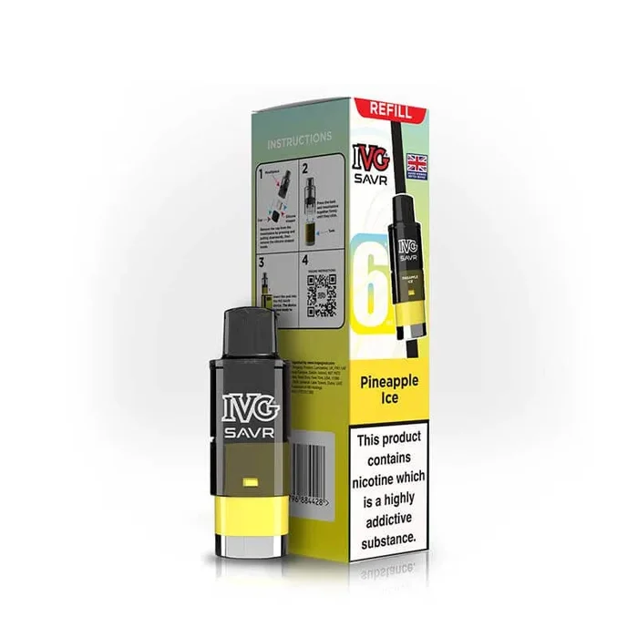 IVG Savr 3000 Pineapple Ice Prefilled Vape Pod + Refill