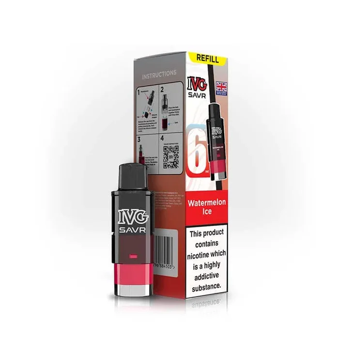IVG Savr 3000 Watermelon Ice Prefilled Vape Pod + Refill