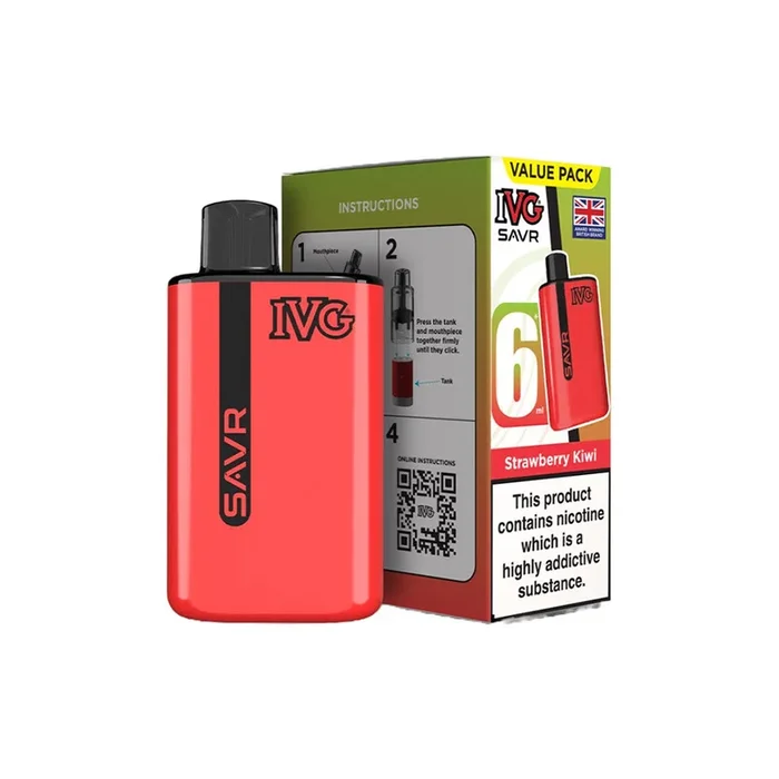 IVG SAVR Strawberry Kiwi Electronic Cigarette Starter Kit