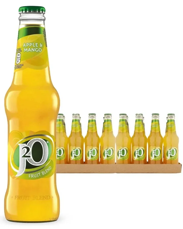 J2O Apple & Mango Fruit Glass Bottle Multipack, 24 x 275 ml