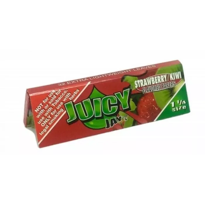 Juicy Jay’s 1 1/4 Strawberry and Kiwi Rolling Papers