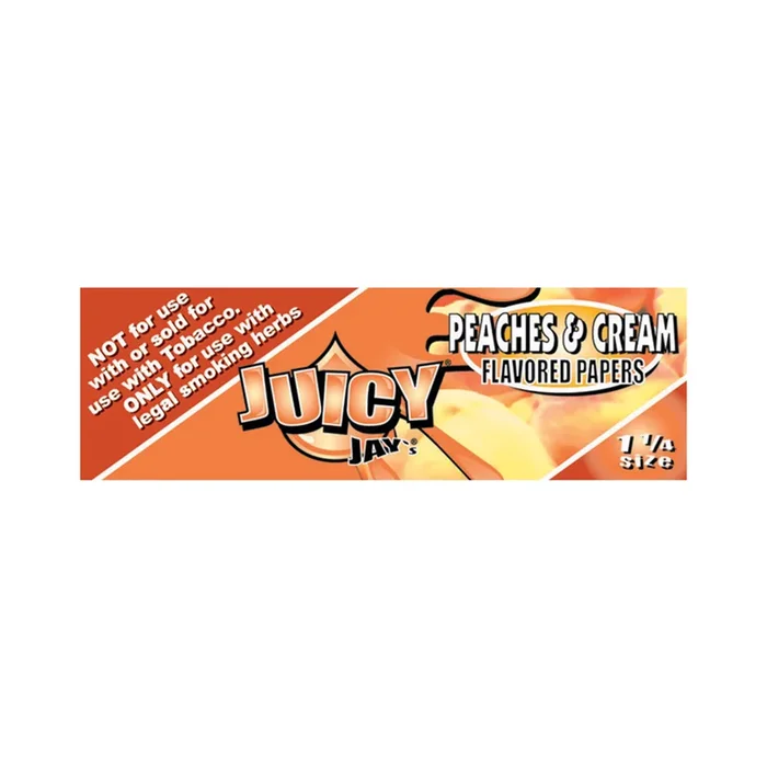 Juicy Jay’s – 1 1/4 ” Rolling Papers Peaches and Cream