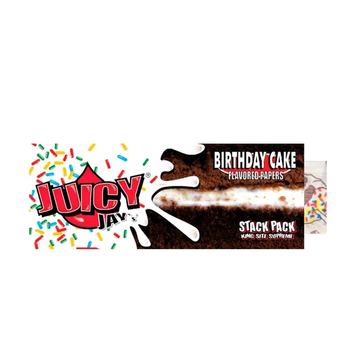 Juicy Jay’s Rolling Papers with Tips – King Size – Birthday Cake