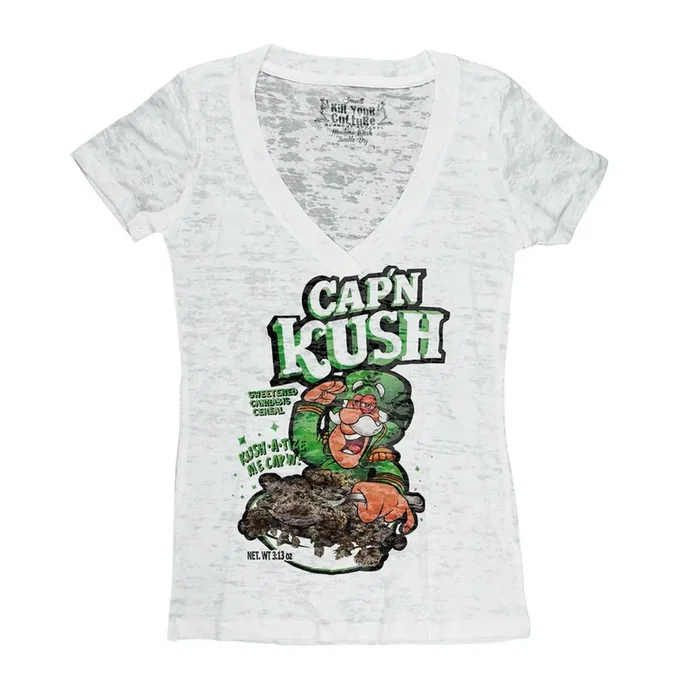 Kill Your Culture Cap’N Kush Women’s Burnout T-Shirt