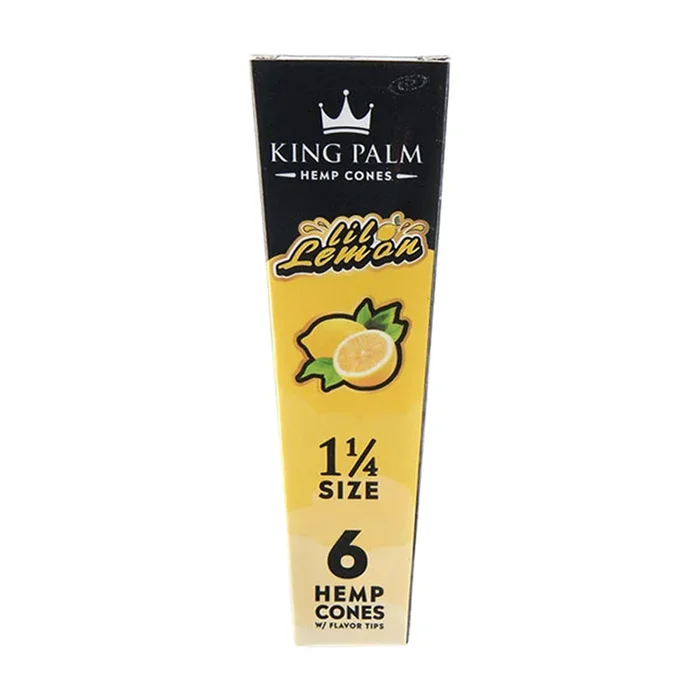 King Palm – Hemp Cones 1 1/4 (6pk) – Lil Lemon