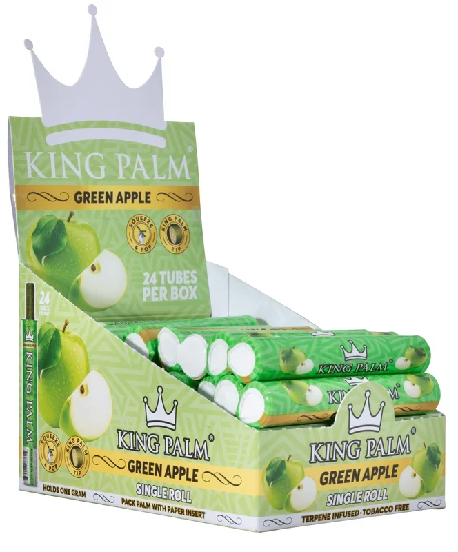 King Palm Terpene Infused Single Pre Roll Green Apple