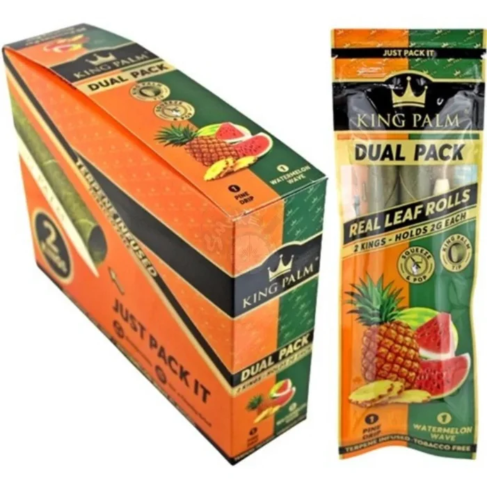 King Palm Wraps King Size Dual Pack Pine Drip And Watermelon