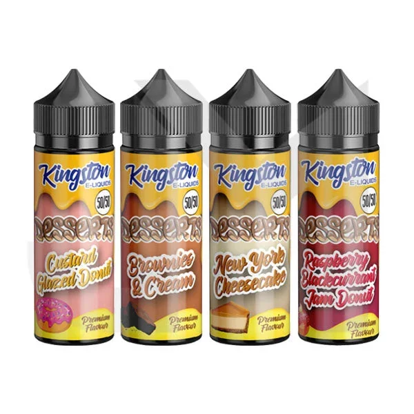 Kingston Desserts 120ml Shortfill 0mg (50VG/50PG)