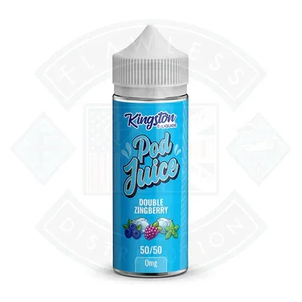 Kingston Double Zingberry Pod Juice 50/50 0mg 100ml Shortfill