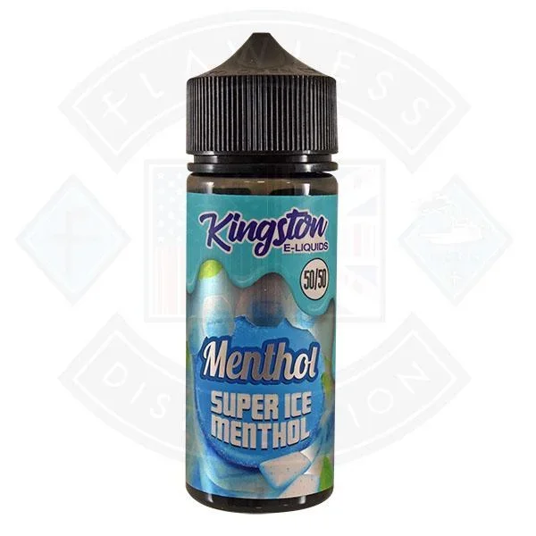 Kingston Menthol Super Ice Menthol 0mg 100ml 50/50 Shortfill E-Liquid