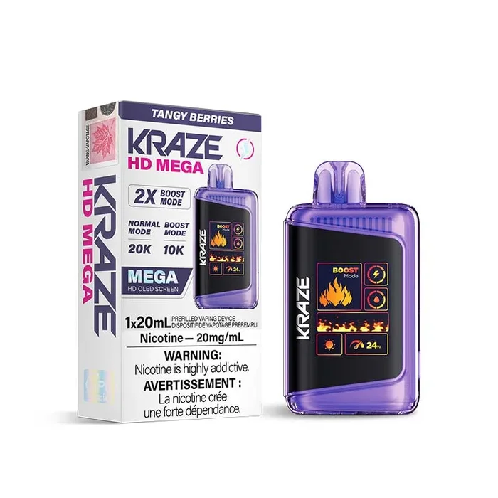 Kraze HD Mega Disposable – Tangy Berries (ON)