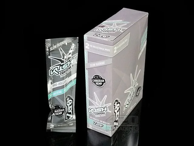 Kush Zero Flavored Herbal Hemp Conical Wraps 15/Box