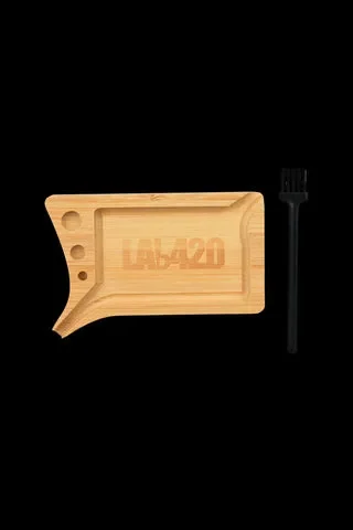 LAb420 Portable Rolling Tray w/ Tray Brush