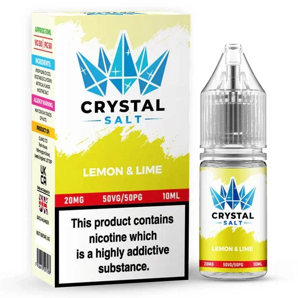 Lemon & Lime Crystal Salt Nic Salt E Liquid – 10ml | 10/20mg | 50/50 VG/PG