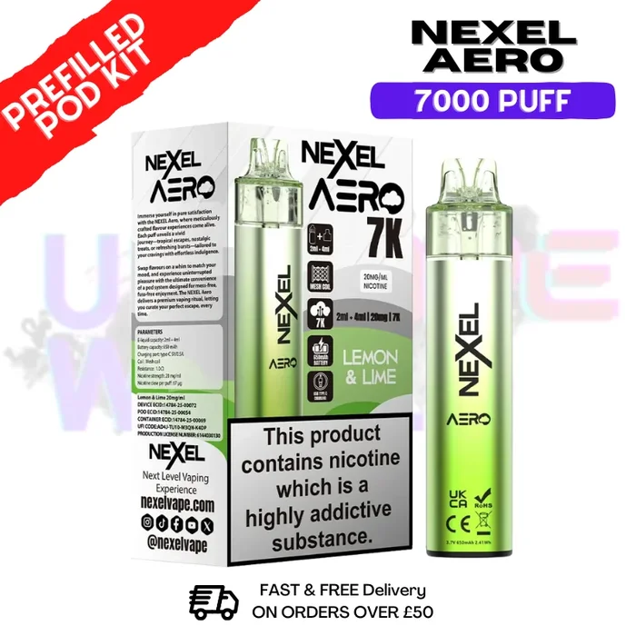 Lemon & Lime Nexel 7000 Puff Pod Kit