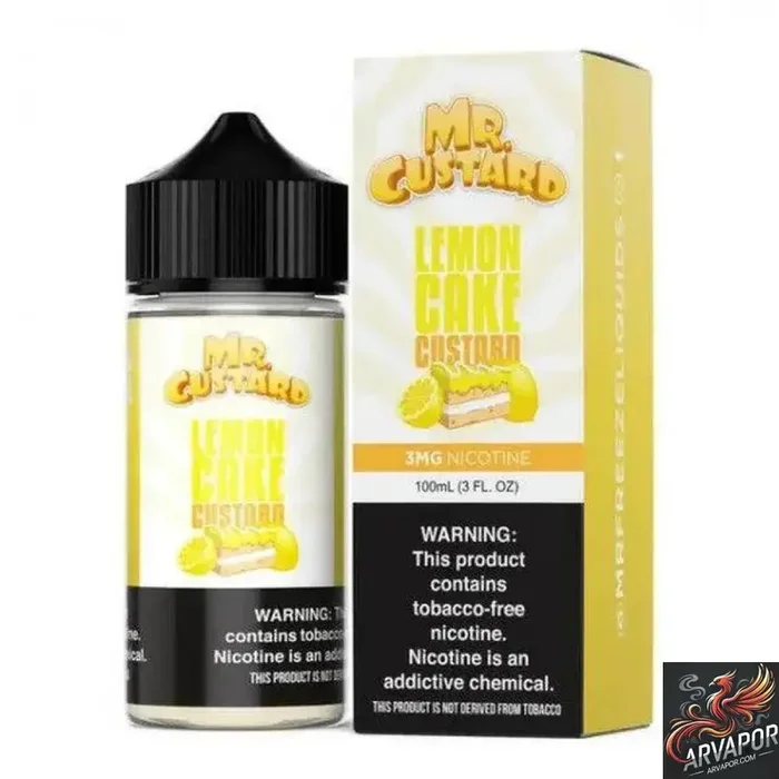 Lemon Cake Custard – Mr. Custard Synthetic 100mL