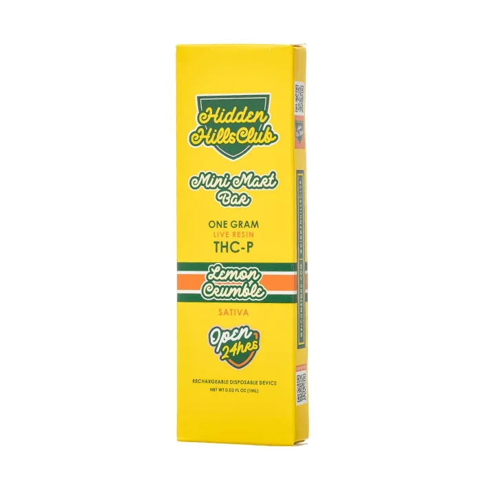 Lemon Crumble – Hidden Hills Mini Mart Live Resin Bar Disposable 1G