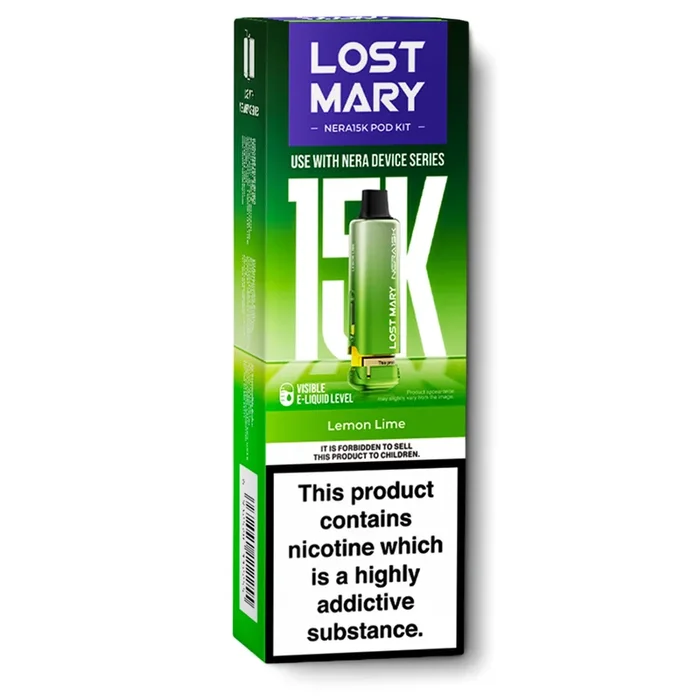 Lemon Lime Nera 15K Refill Pods by Lost Mary