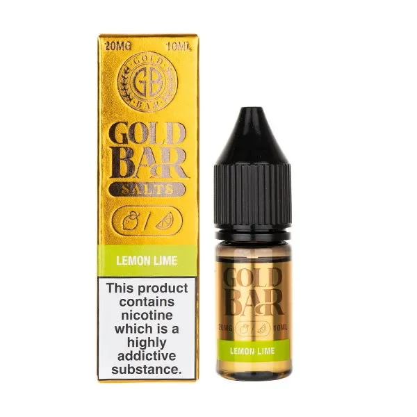 Lemon Lime Nic Salt E-Liquid by Gold Bar