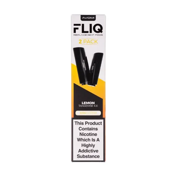 Lemon Tangerine Ice FLIQ Prefilled Pods by Avomi