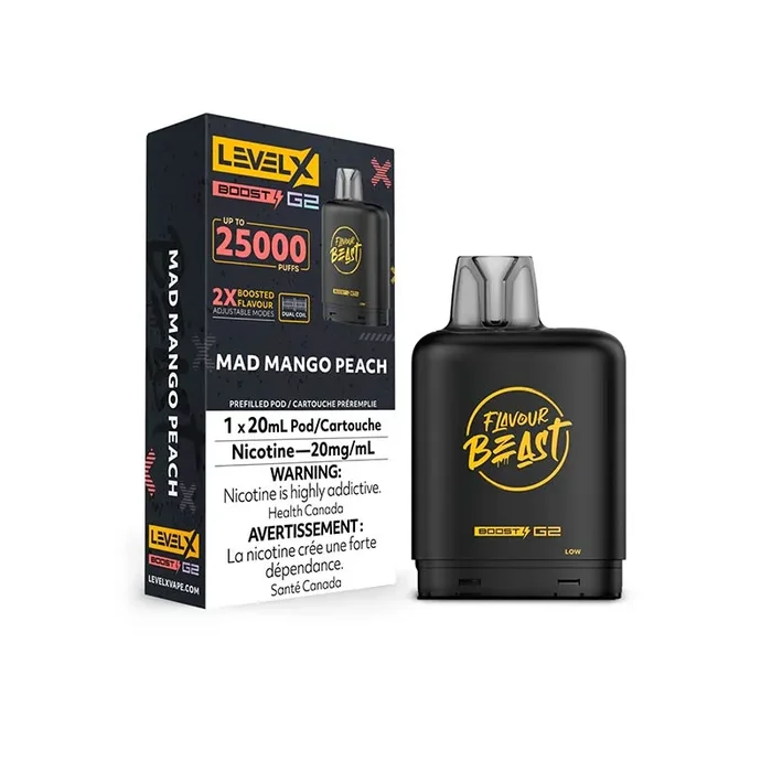 Level X Flavour Beast Boost G2 Pod – Mad Mango Peach (ON)