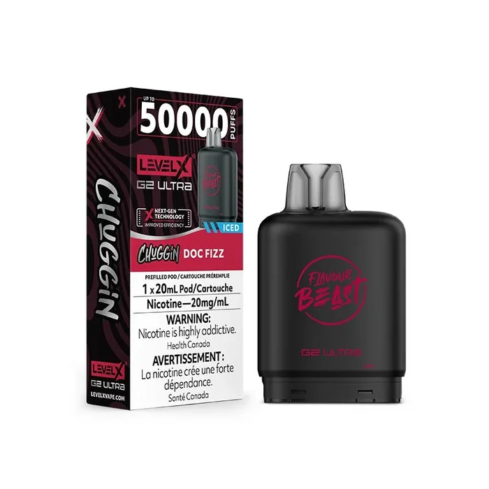 Level X Flavour Beast G2 Ultra Pod – Chuggin’ – Doc Fizz Ice (ON)