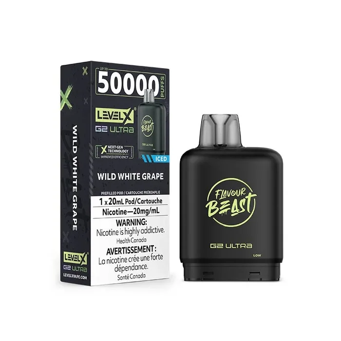 Level X G2 Ultra Pod – Flavour Beast – Iced Wild White Grape (ON)