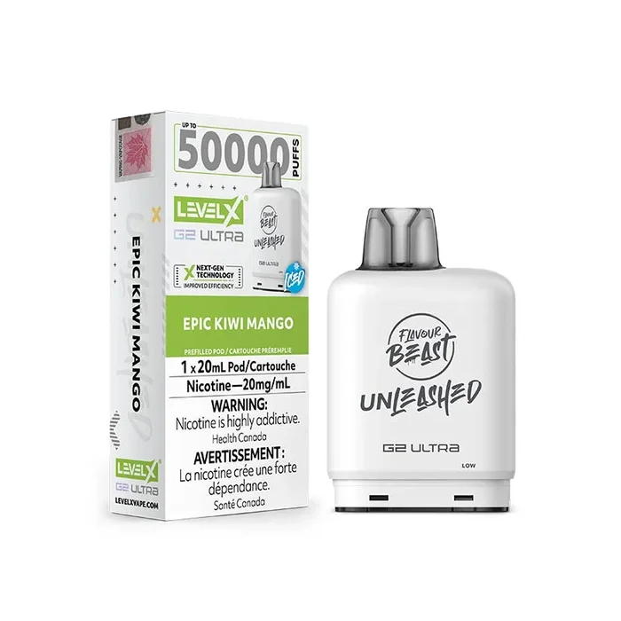 Level X G2 Ultra Pod – Unleashed – Epic Kiwi Mango Iced (AB)