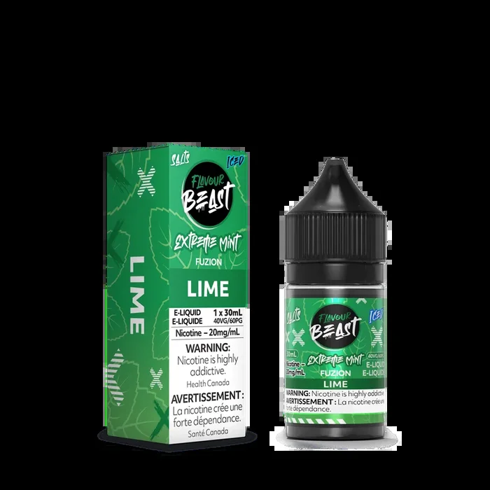 Lime Iced – Extreme Mint Fuzion – Flavour Beast Juice Salt E-Liquid