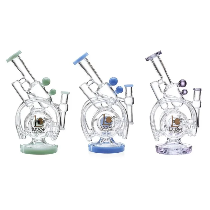 Lookah (Dab Rig) 14″ Recycler Orbital Double Chamber Water Pipe
