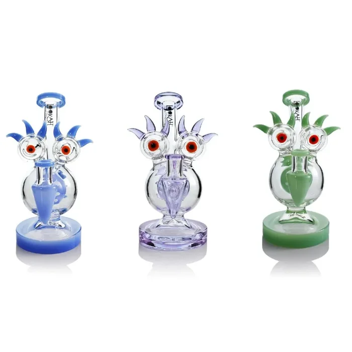 Lookah (Dab Rig) 8” Mini Sparkling Red Eyes Alien Water Pipe