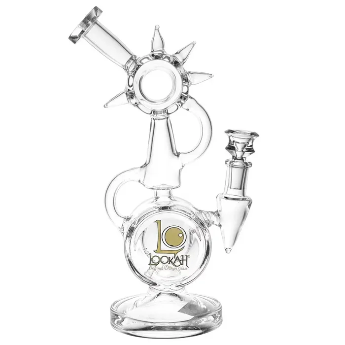 Lookah Glass Spiked Recycler Water Pipe | 10.75″ | 14mm F