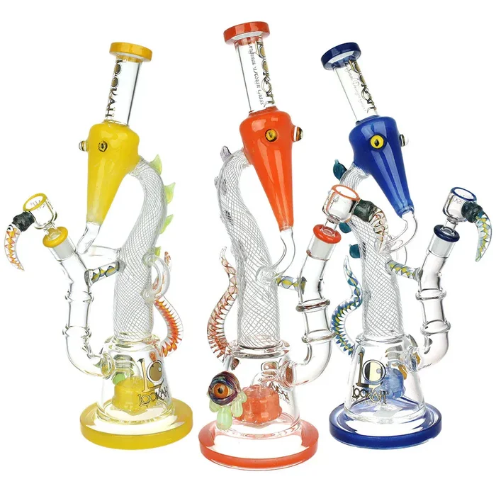 Lookah Trippy Dragon Recycler Water Pipe | 15″ | 14mm F