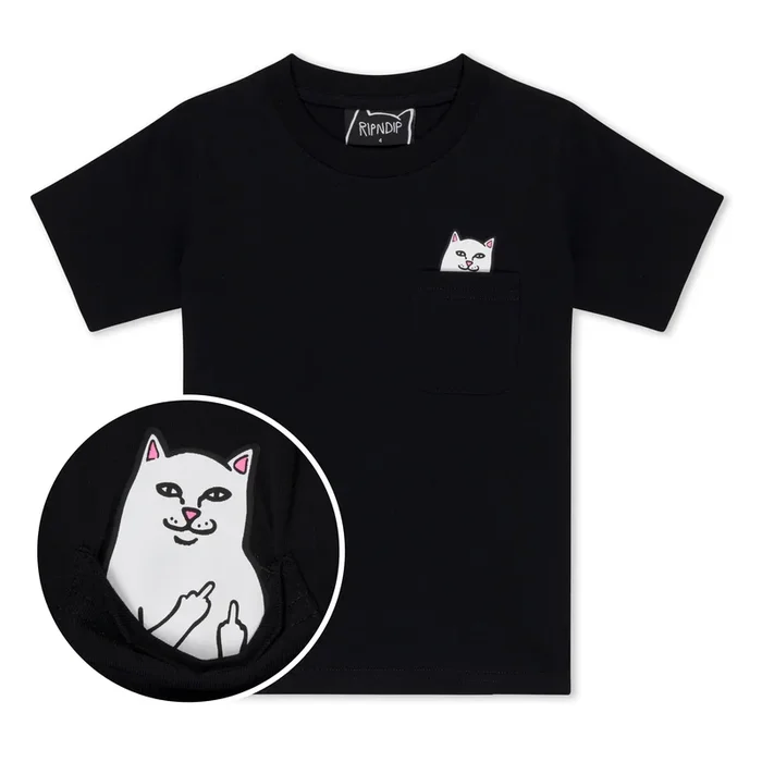 Lord Nermal Kid Pocket T-Shirt (Black)