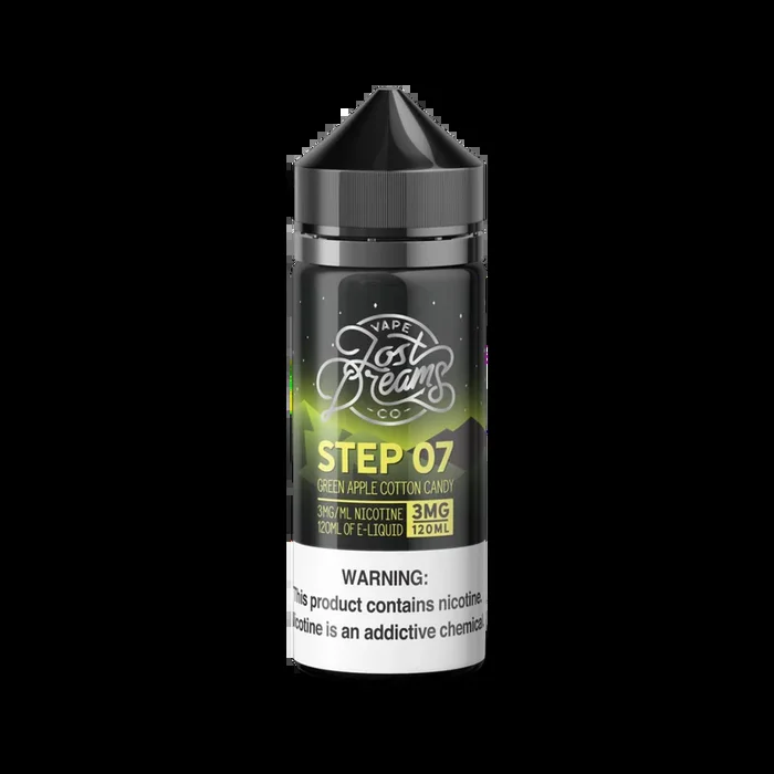 Lost Dreams Vape Co 120mL – Step 07 – Green Apple Cotton Candy –