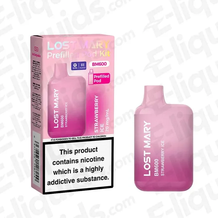 Lost Mary BM600 Strawberry Ice Ready-to-Use Pod System Kit
