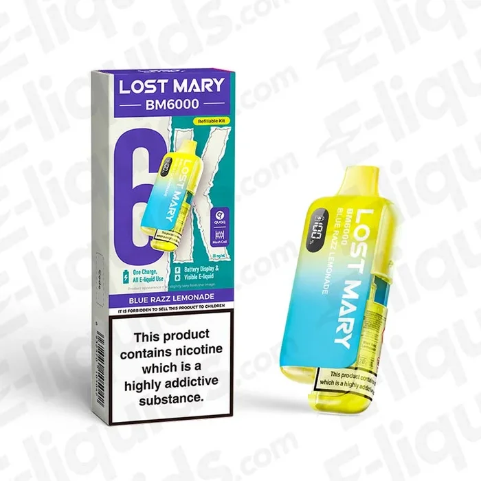 Lost Mary BM6000 Blue Razz Lemonade Prefilled Pod Kit