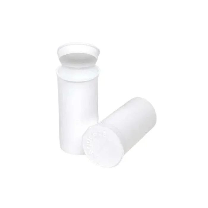 Loud Lock 19 Dram Pop Top Vial – 1/8 Oz – White – (225 Count)