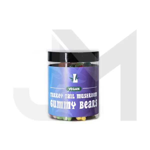 Loxa Turkey Tail Vegan Mushroom Gummy Bears 8000mg – 400g Tub