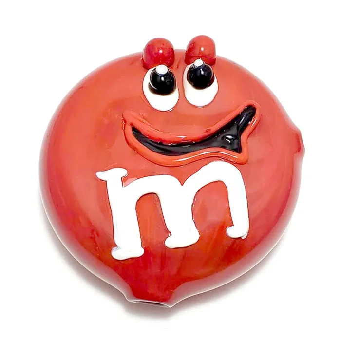 M & M Inspired Hand Pipe – Red